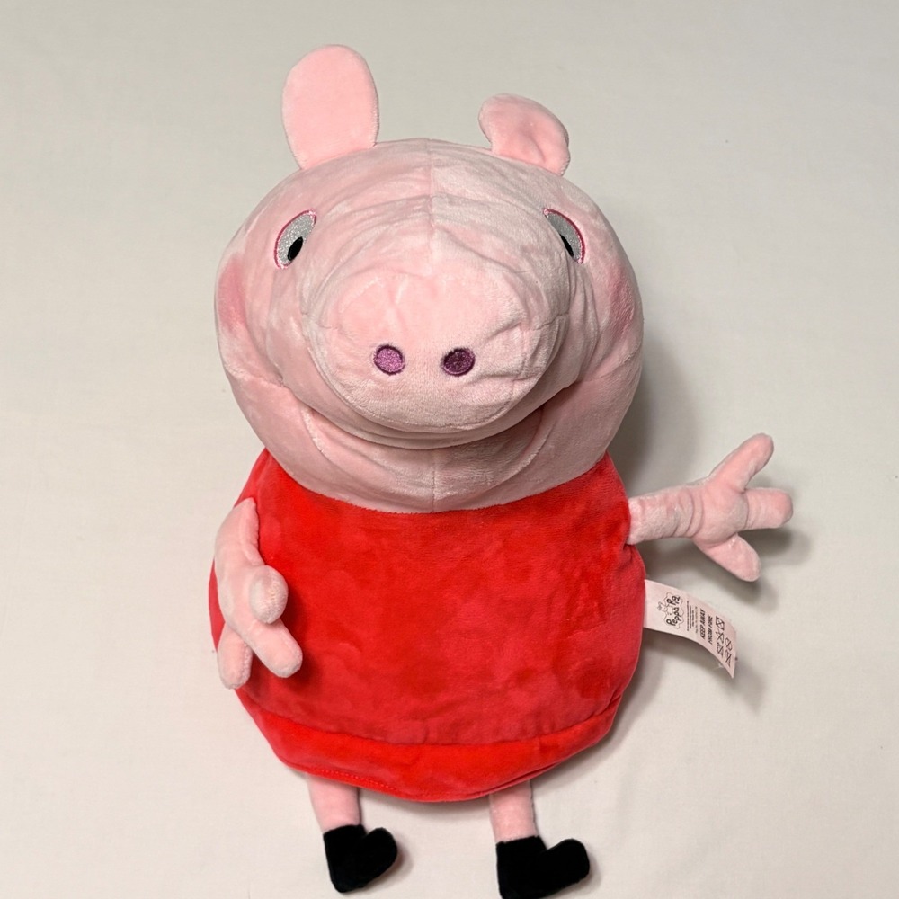 Peppa Pig Plush Hand Puppet‎ WowWee Hasbro Red Dress Soft Toy 2022